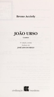Cover of: João Urso: contos