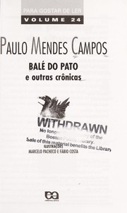 Cover of: Bale  do pato e outras cro nicas