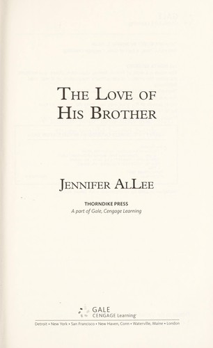 cover of The love of his brother