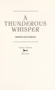 Cover of: A thunderous whisper