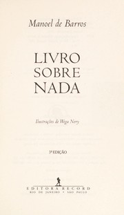 Cover of: Livro sobre nada