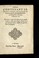 Cover of: Lettre contenant l'eclaircissement des actions et deportemens de monsieur filz & frere de roy duc d'Anjou, d'Alenc ʹon &c