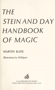 Cover of The Stein and Day handbook of magic