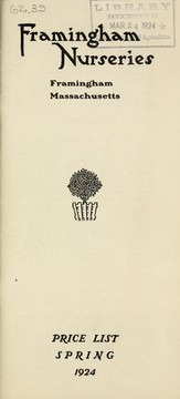 Cover of: Price list: spring 1924