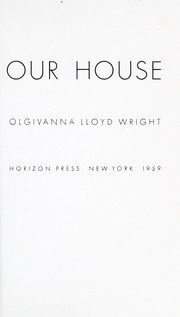 Cover of: Our house.