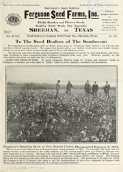 Cover of: Merchant's seed bulletin by Ferguson Seed Farms