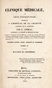 Cover of: Clinique m©♭dicale, ou, choix d'observations recueillies a l'H©þpital de la Charit©♭ (Clinique de M. Lerminier)