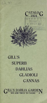Catalog 1924 by Gill's Dahlia Garden
