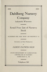 Retail price list of nursery stock by Dahlberg Nursery Company