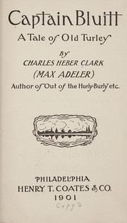 Cover of: Captain Bluitt by Charles Heber Clark