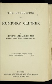 Cover of: The expedition of Humphry Clinker
