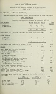 [Report 1954] by Evesham (England). Rural District Council