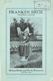 Cover of: Holland bulbs and hardy perennials: autumn 1924