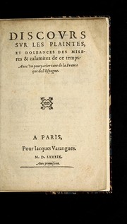 Cover of: Discovrs veritable de la deffaicte obtenue  sur les trouppes des politiques & heretiques du pays & Duche  de Berry, ce present mois d'Aoust by Jean Moreau