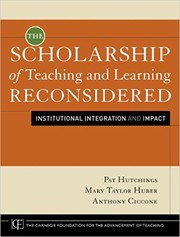 Cover of: The scholarship of teaching and learning reconsidered by Pat Hutchings