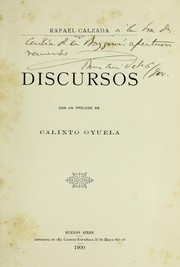 Cover of: Discursos