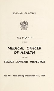 Cover of: [Report 1954] | Eccles (Greater Manchester, England). Borough Council