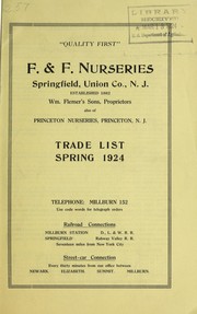 Trade list by F & F Nurseries