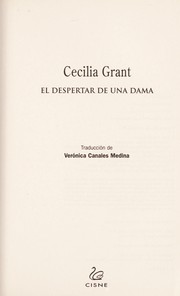 Cover of: El despertar de una dama