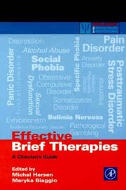 Cover of: Effective Brief Therapies: A Clinician's Guide (Practical Resources for the Mental Health Professional)