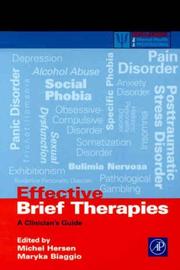 Cover of: Effective Brief Therapies by 