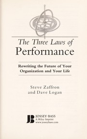 Cover of: The three laws of performance by Steve Zaffron