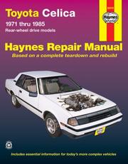 Cover of: Toyota Celica RWD: automotive repair manual