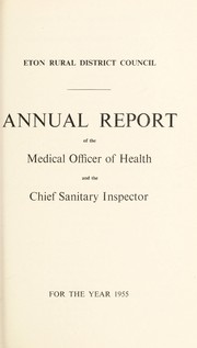 Cover of: [Report 1955] by Eton (England). Rural District Council