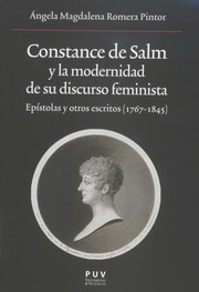 Constance de Salm y la modernidad de su discurso feminista by Ángela Magdalena Romera Pintor