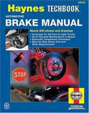 The Haynes automotive brake manual by Henderson, Bob.