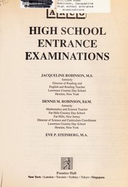 Cover of: High school entrance examinations by Robinson, Jacqueline
