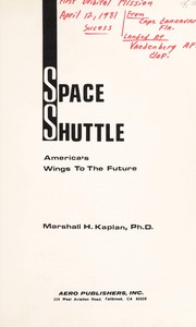 Cover of: Space shuttle: America's wings to the future