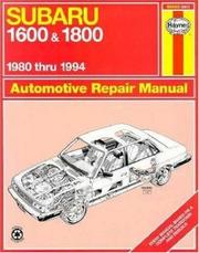 Cover of: Haynes Subaru 1600 and 1800 (1980-1994) Shop Manual