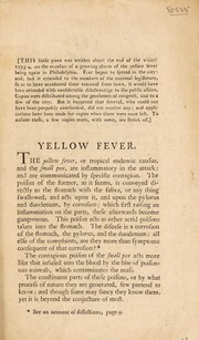 Cover of: Yellow fever