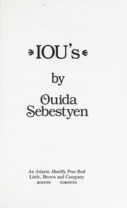 Cover of: IOU's by Ouida Sebestyen