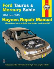 Cover of: Ford Taurus & Mercury Sable, 1986 thru 1995 | John Harold Haynes