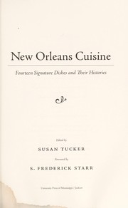 New Orleans cuisine by Susan Tucker, S. Frederick Starr