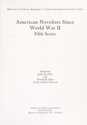 Cover of: American novelists since World War II.