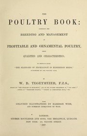 Cover of: The poultry book | W. B. Tegetmeier