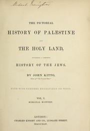 Cover of: The pictorial history of Palestine, and the Holy Land: including a complete history of the Jews