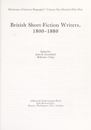 Cover of: British short-fiction writers, 1800-1880
