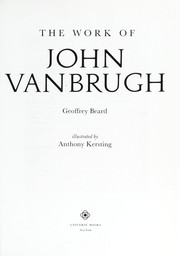 Cover of: Work of John Vanbrugh | Geoffrey Beard