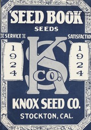 Cover of: Seed book seeds | Knox Seed Company