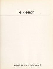 Cover of: Le Design. by 