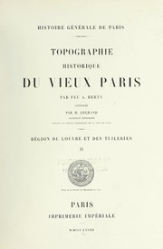 Cover of: Topographie historique du vieux Paris