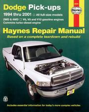 Cover of: Dodge Full-Size Pickups, 1994-2001 by John Haynes, John Haynes