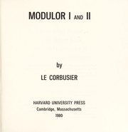 Cover of: Modulor I and II