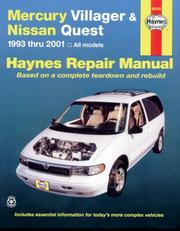 Cover of: Mercury Villager and Nissan Quest, 1993-2001