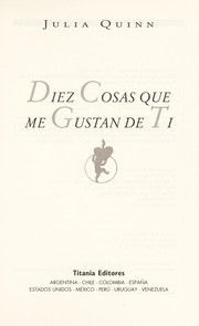 Cover of: Diez cosas que me gustan de ti by Julia Quinn