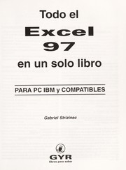 Cover of: Todo El Excel 97 En Un Solo Libro